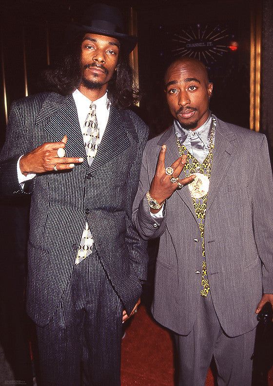 Snoop Dogg And Tupac Suits Maxi Poster