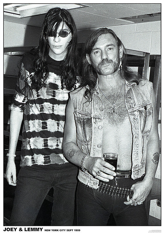 Joey Ramone And Lemmy New York City Sept 1999 Maxi Poster