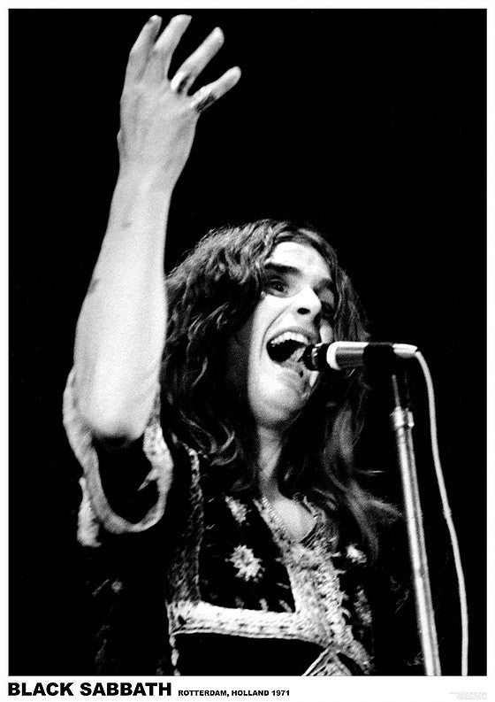Black Sabbath Ozzy Osbourne Rotterdam 1971 Maxi Poster