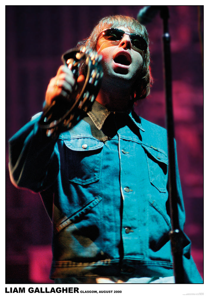 Oasis Liam Gallagher Glasgow 2000 Colour Maxi Poster