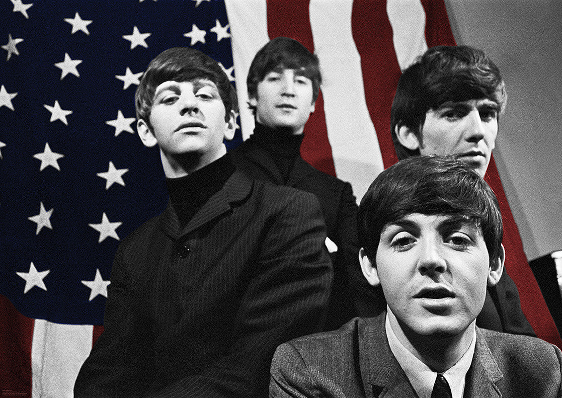 The Beatles American Flag Colour Maxi Poster