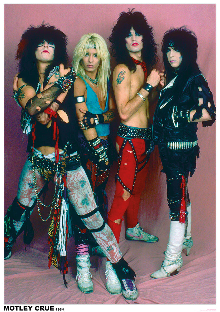 Motley Crue In Studio 1984 Maxi Poster