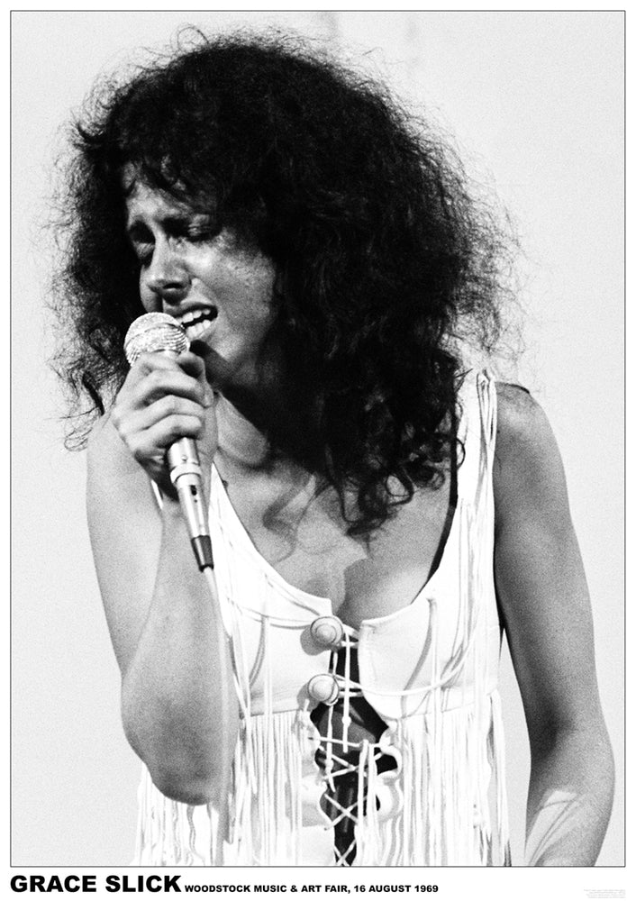 Grace Slick At Woodstock Festival 1969 Maxi Poster