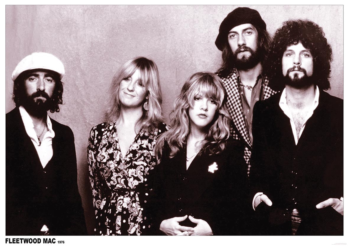 Fleetwood Mac Classic 1976 Group Black & White Maxi Poster