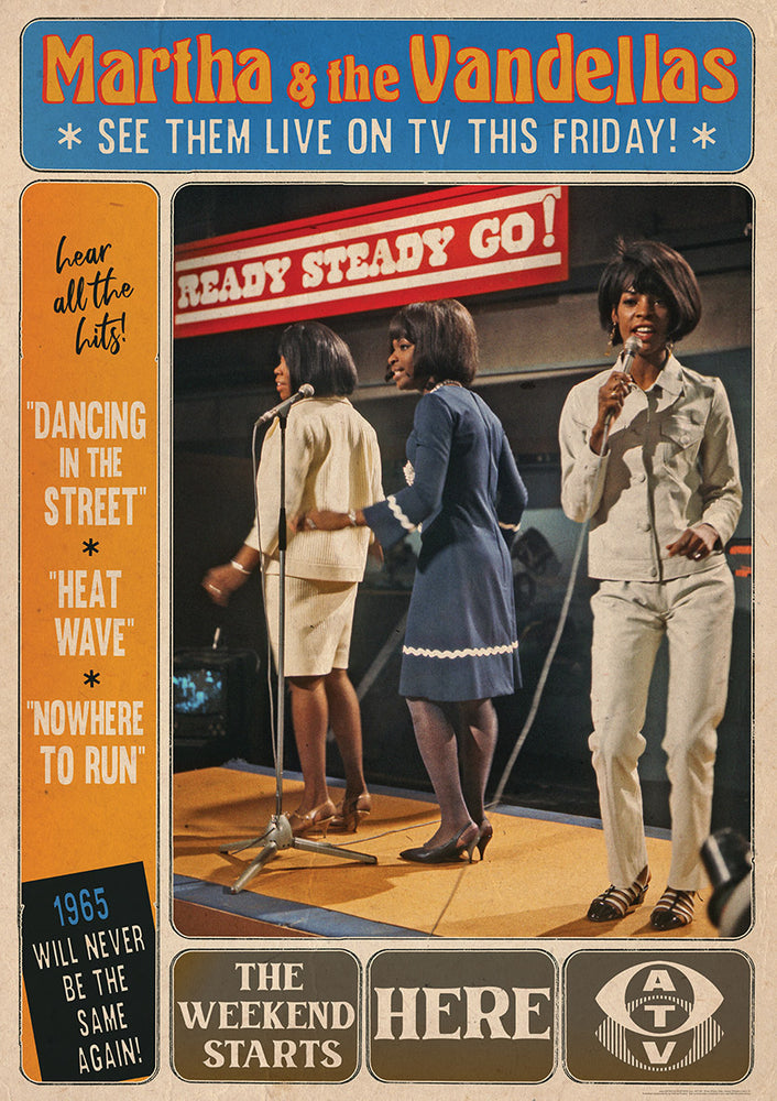 Martha And The Vandellas Ready Steady Go TV Show 1965 Maxi Poster