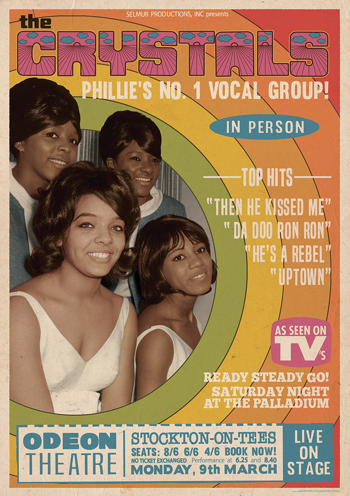 The Crystals Live At The Odeon Stockton-On-Tees Maxi Poster