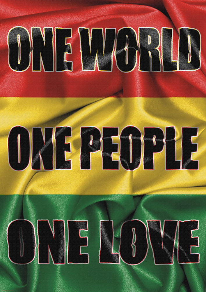 Rasta Flag One World One People One Love Maxi Poster