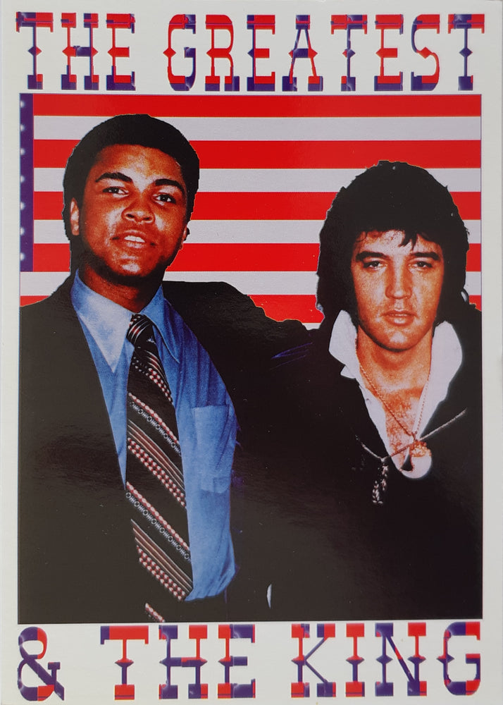 Muhammad Ali & Elvis Presley The Greatest & The King Postcard