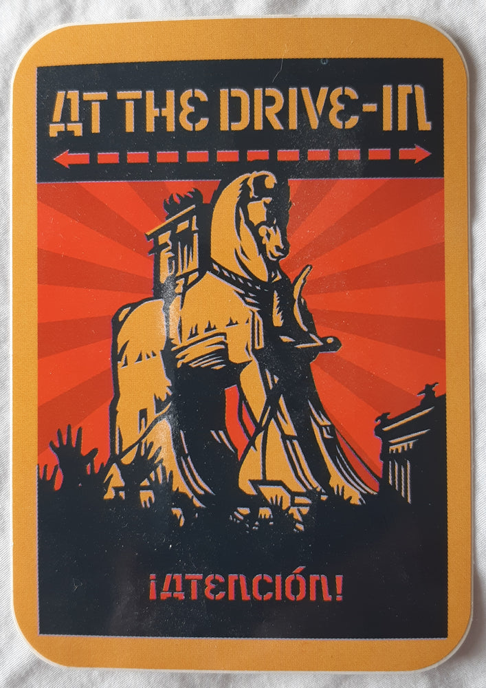 At The Drive-In Atencion Large Vinyl Sticker