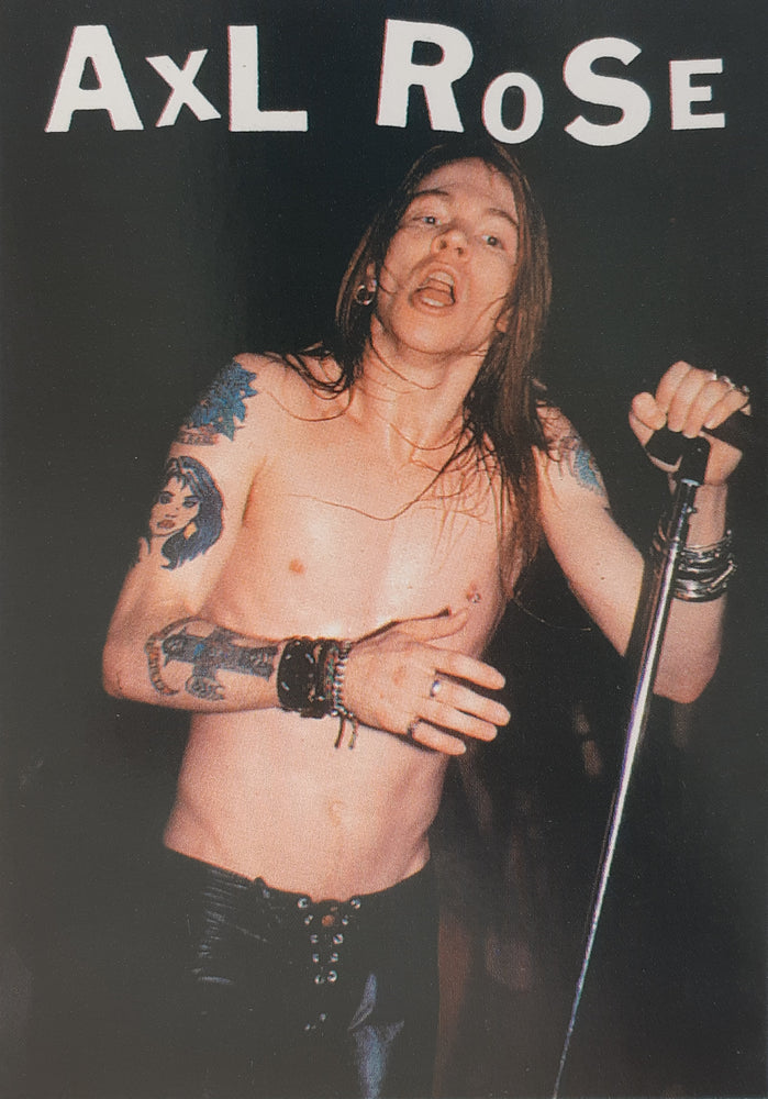 Axl Rose Topless Postcard