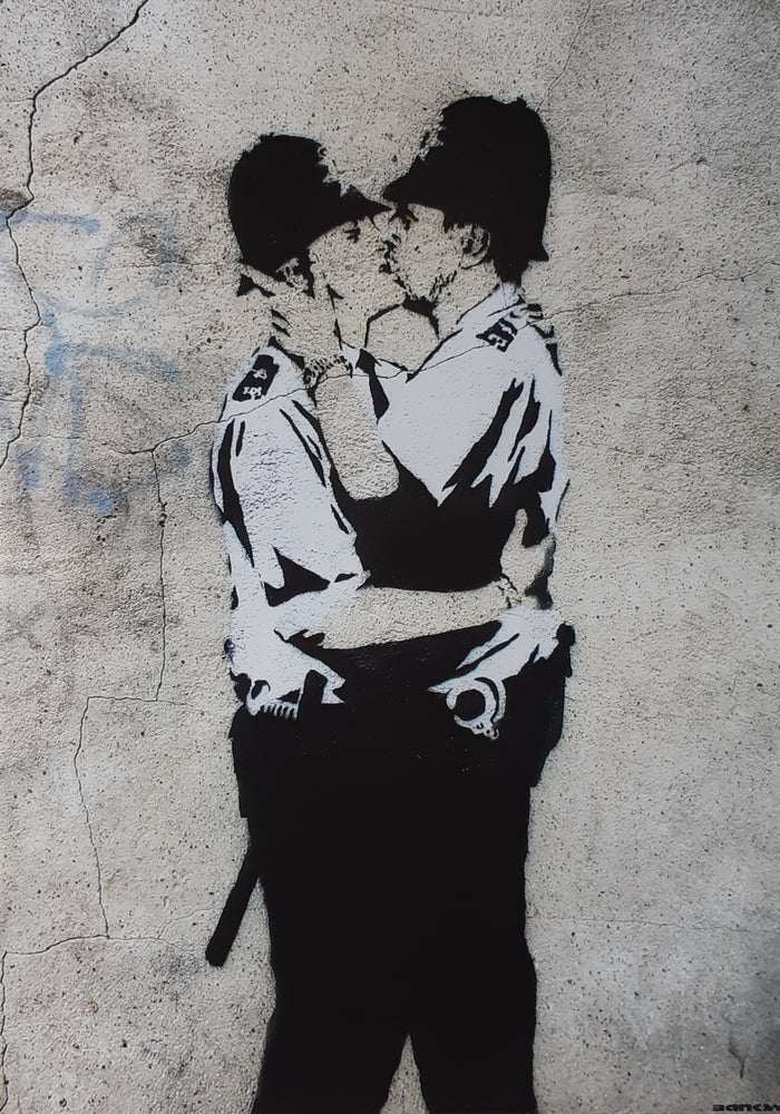 Banksy Kissing Policemen A2 Maxi Poster