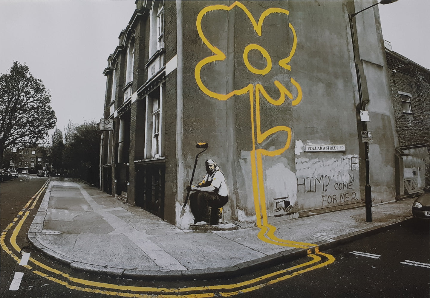 Banksy Pollard Street Double Yellow A2 Maxi Poster