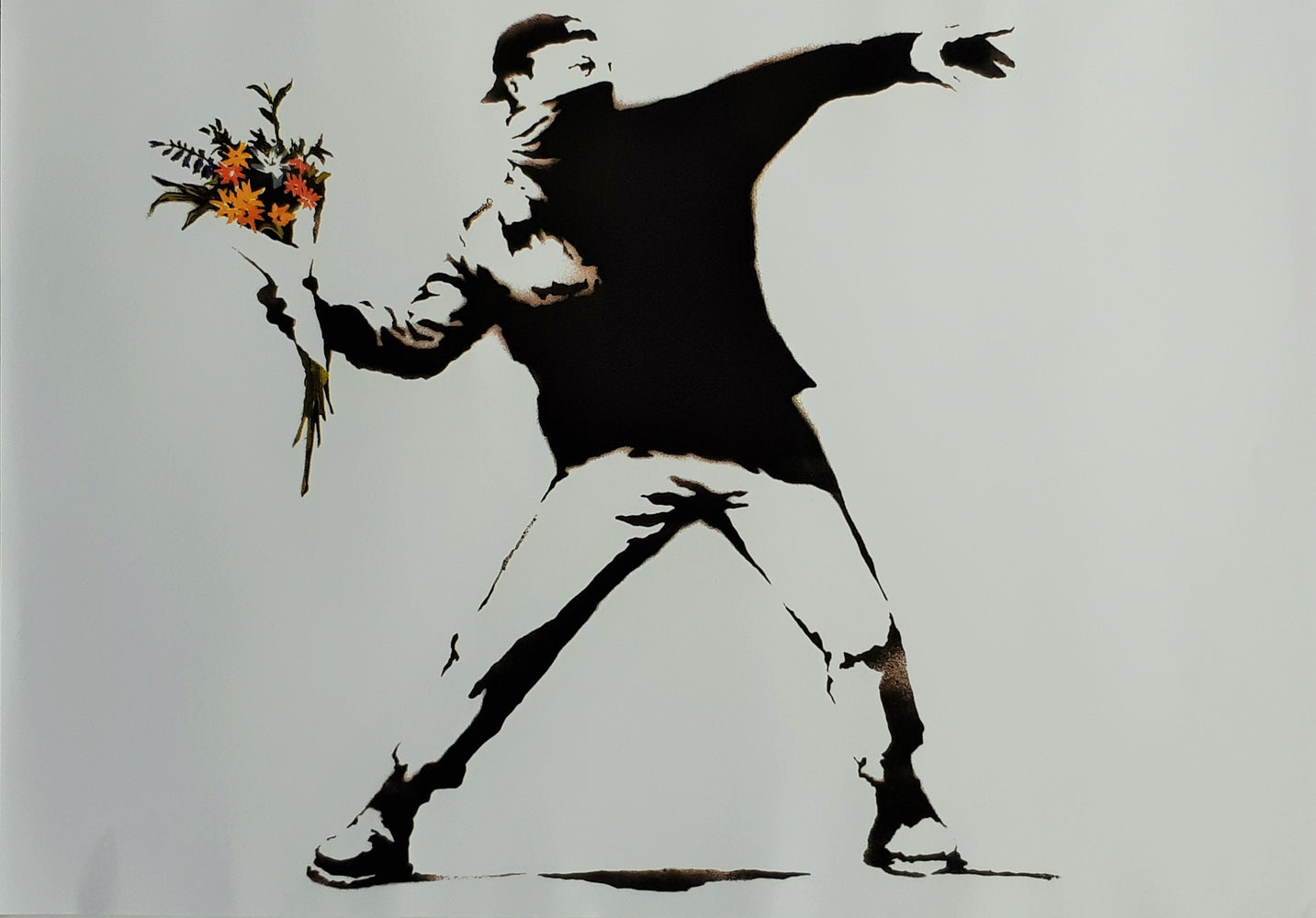 Banksy Throwing Flowers A2 Maxi Poster