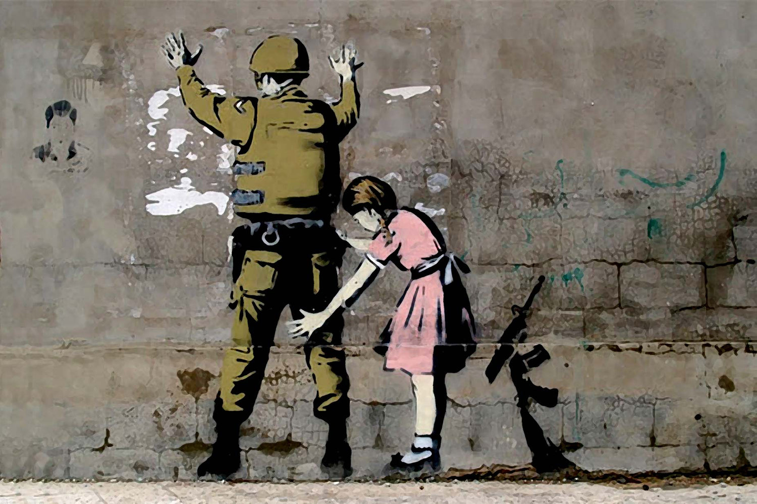 Banksy Girl Searching Soldier A2 Maxi Poster