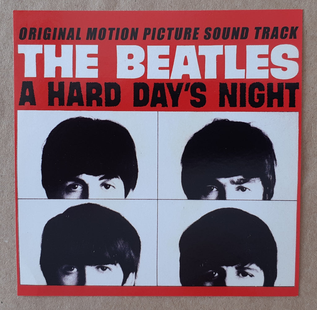 The Beatles A Hard Day's Night US Album Cover 10cm Square Vinyl Sticker