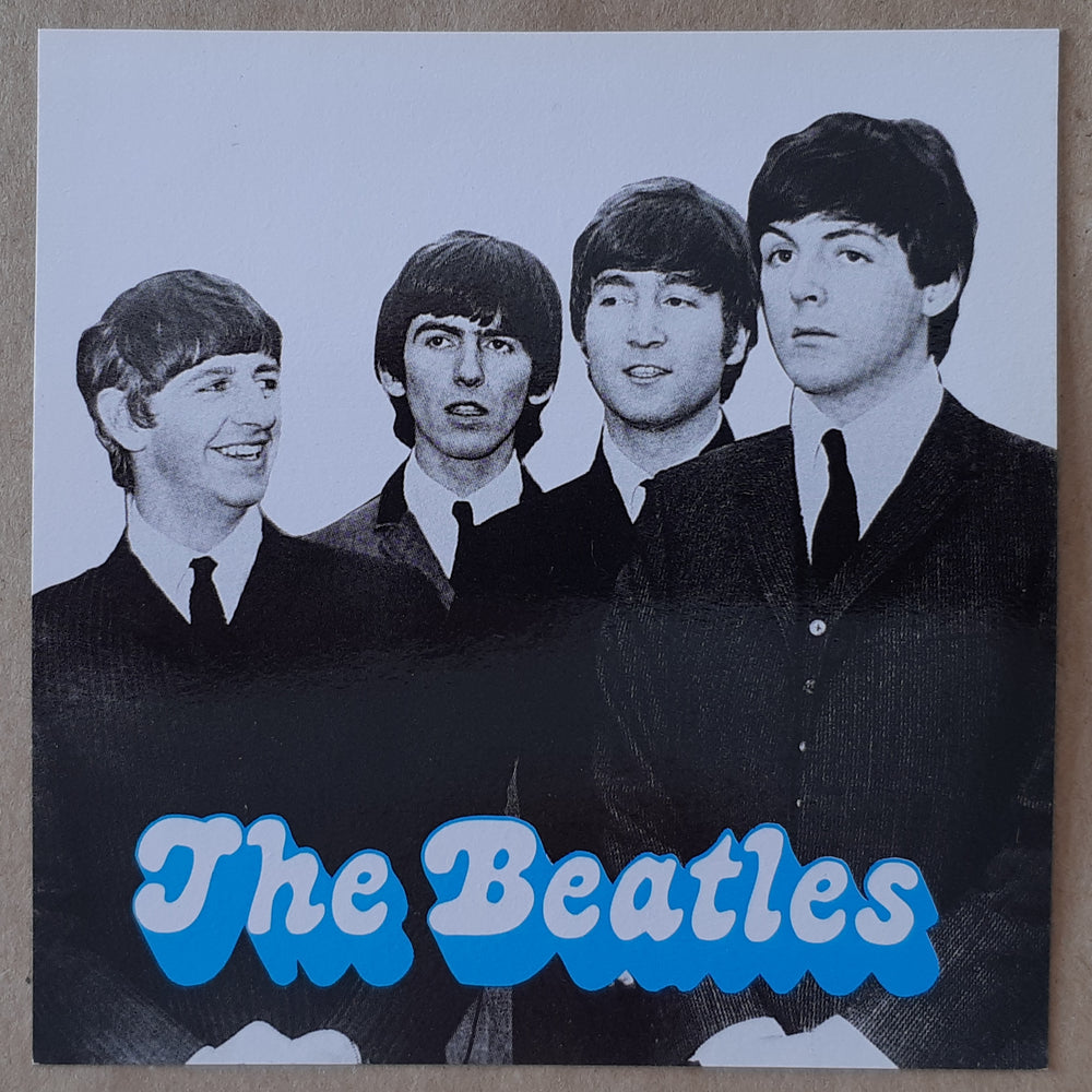 The Beatles Group Pose 10cm Square Vinyl Sticker