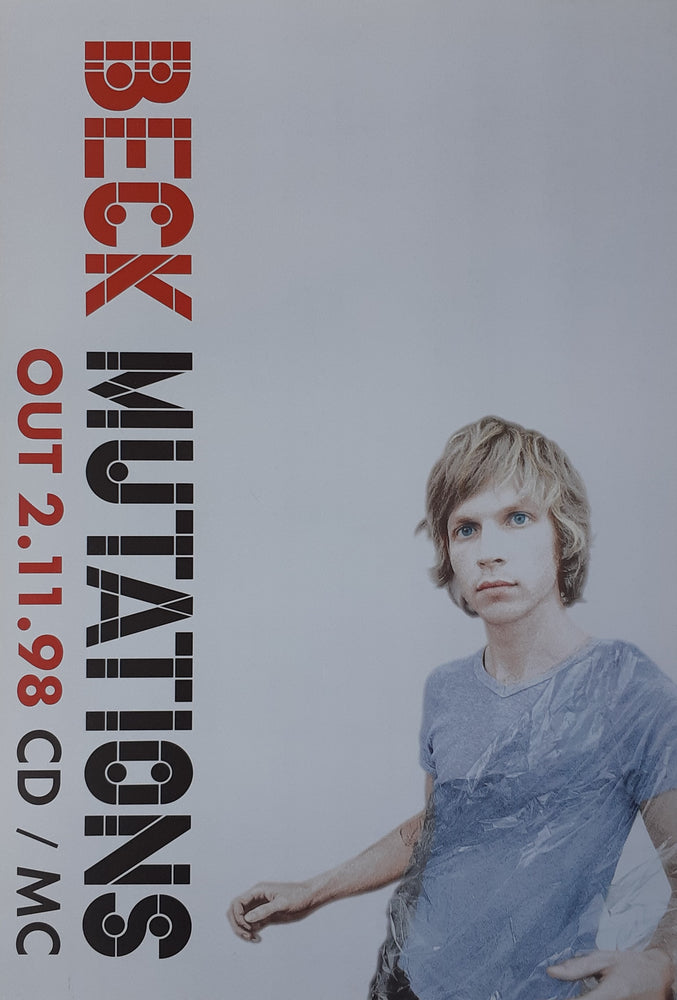 Beck Mutations Album Out 2:11:98 UK Promo Poster Blockmount