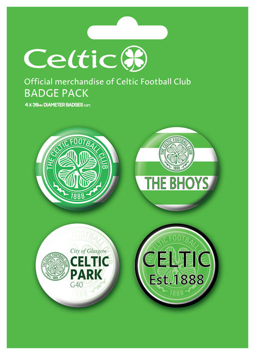 Celtic F.C. The Bhoys Set Of 4 Badge Pack
