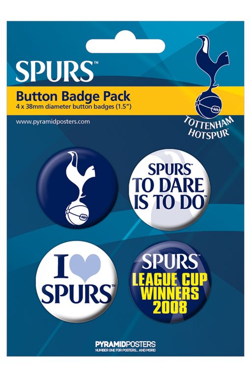 Tottenham Hotspur F. C. I Love Spurs Set Of 4 Badge Pack