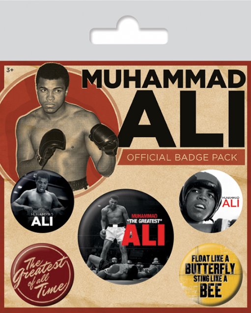 Muhammad Ali The Greatest Set Of 5 Badge Pack
