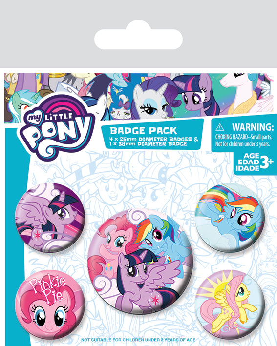 My Little Pony Mix Set Of 5 Badge Pack