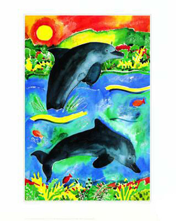 Lisa V Keaney Jump For Joy II 40x50cm Art Print