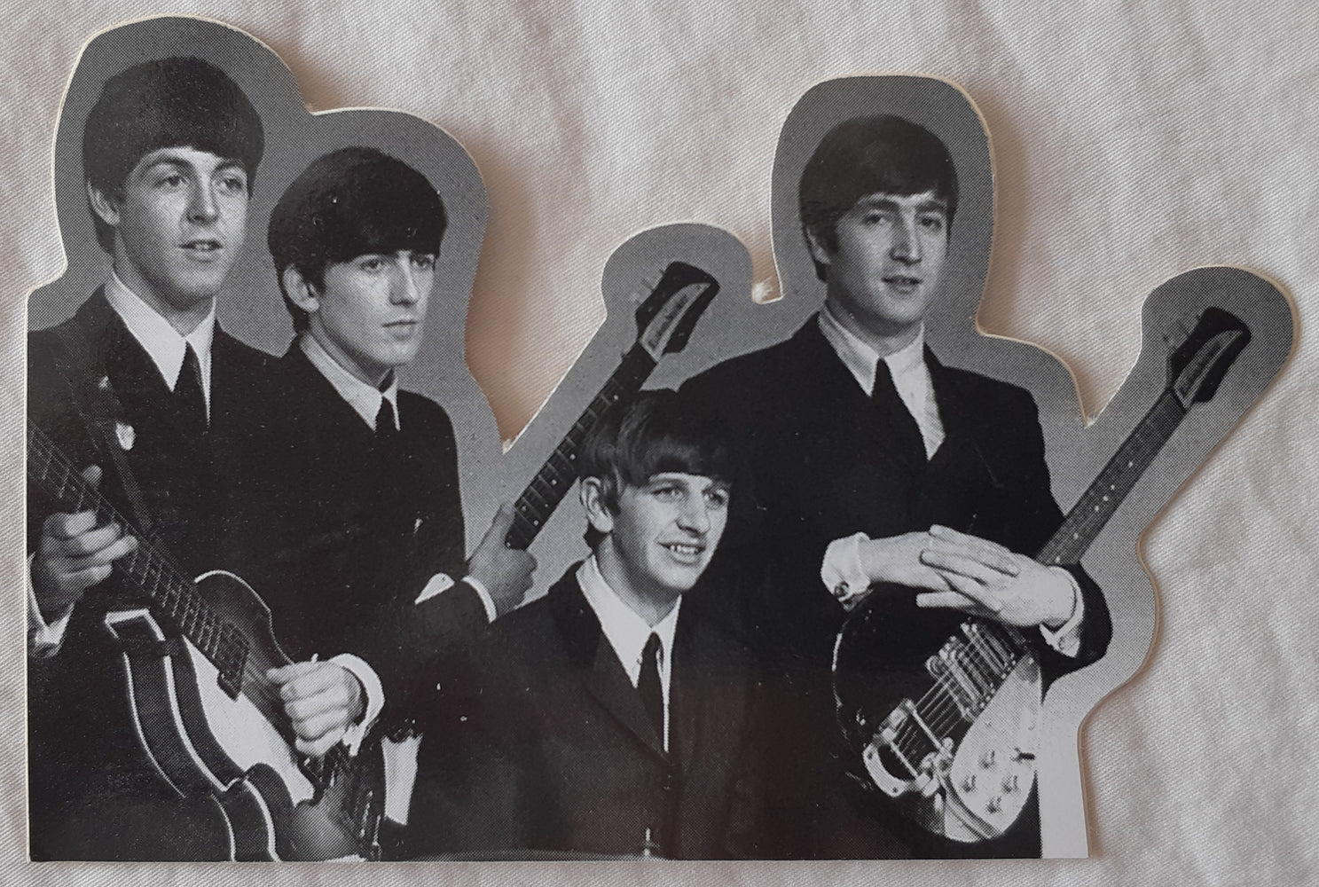 The Beatles Guitars Large Die Cut Vinyl Sticker