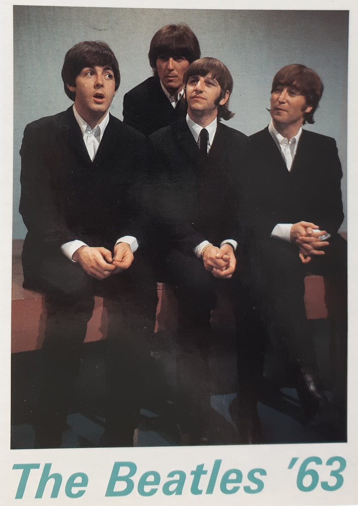 The Beatles 1963 Colour Group Postcard