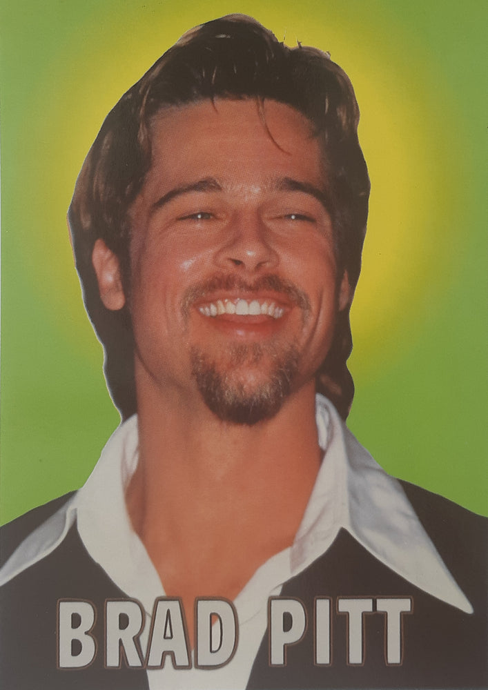 Brad Pitt Colour Postcard