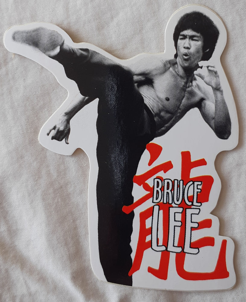 Bruce Lee High Kick Die Cut Vinyl Sticker