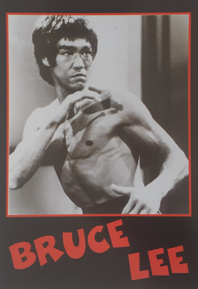 Bruce Lee Black & White Postcard