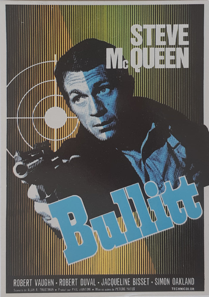 Bullitt Steve McQueen Postcard