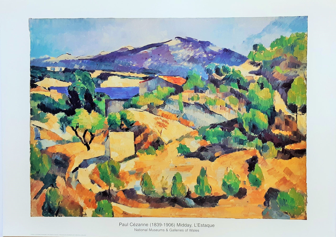 Paul Cezanne Midday L'Estaque c1880 50x70cm Art Print