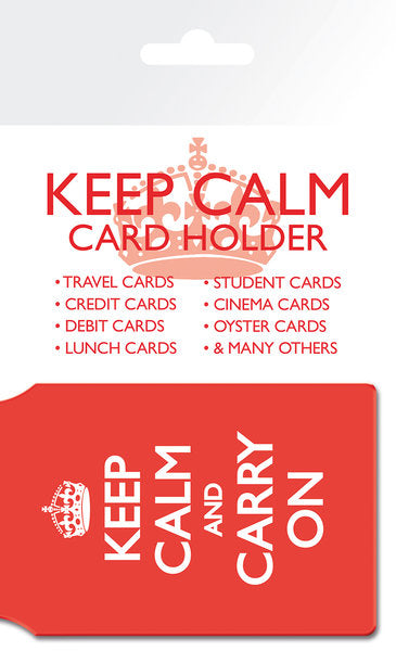 Keep Calm And Carry On Card Holder