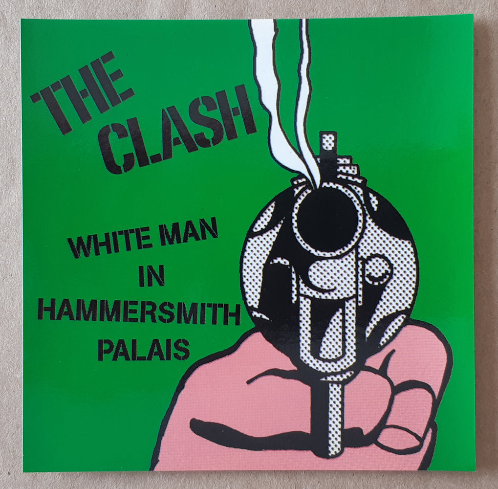 The Clash White Man In Hammersmith Palais 10cm Square Vinyl Sticker