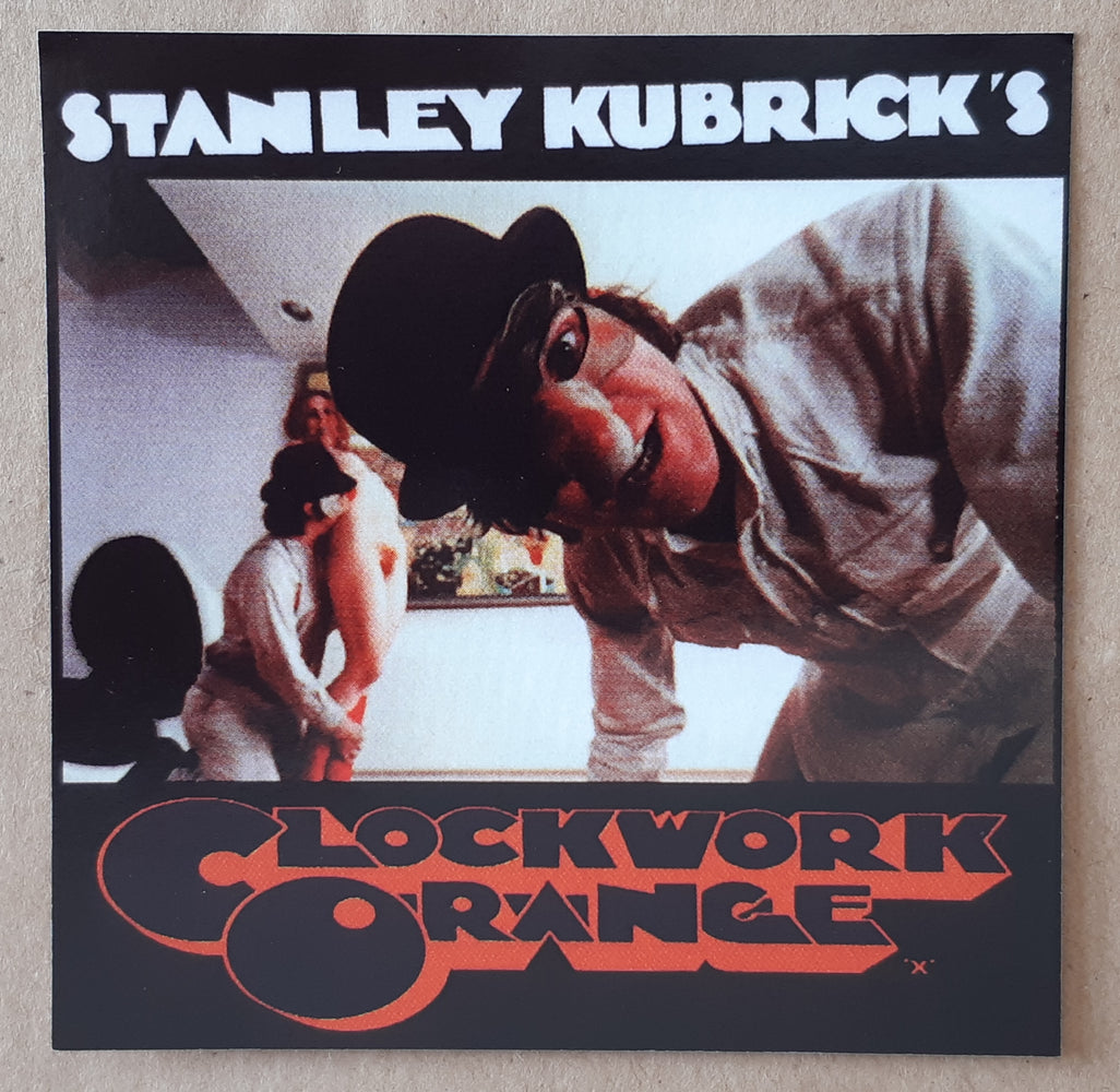Clockwork Orange Stanley Kubrick's 10cm Square Vinyl Sticker