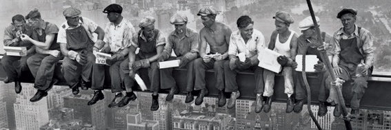 Lunch On A Skyscraper Men On Girder 158x53cm Classic Door Poster