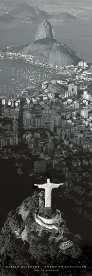 Rio De Janiero By Marilyn Bridges 158x53cm Black And White Door Poster