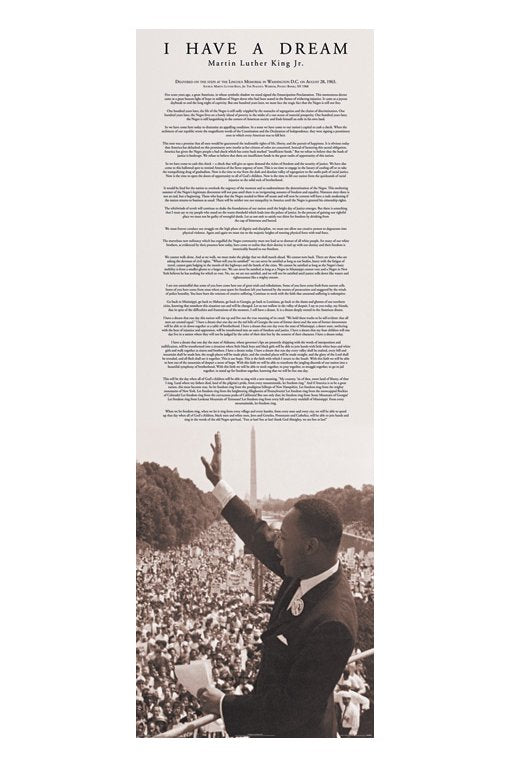 Martin Luther King Jr I Have a Dream Speech 158x53cm Vintage Door Poster