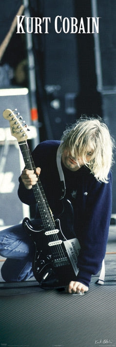 Kurt Cobain Guitar Grip Colour 158x53cm Door Poster