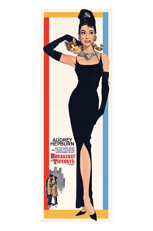 Audrey Hepburn Breakfast At Tiffany's One Sheet Licensed 158x53cm Door Poster