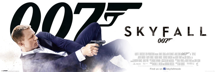 James Bond 007 Skyfall Bond In Dust 158x53cm Panoramic Door Poster