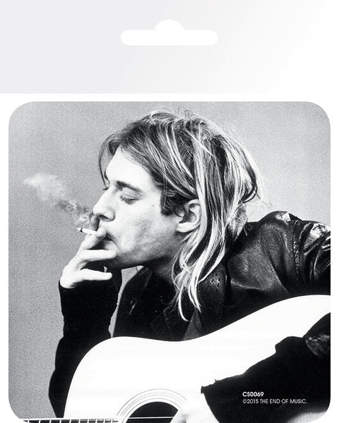 Kurt Cobain Guitar & Smoking Coaster