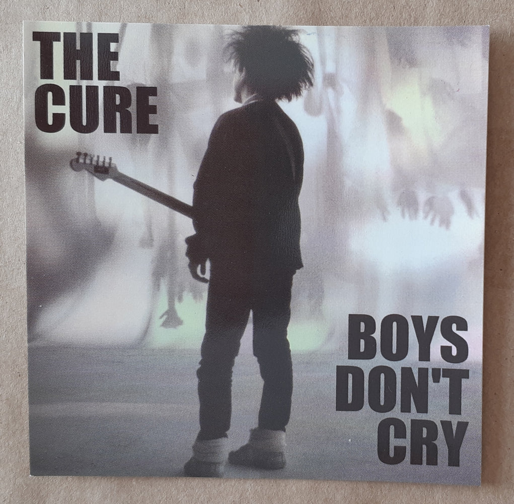 The Cure Boys Don't Cry '86 Re-Release Single Cover 10cm Square Vinyl Sticker