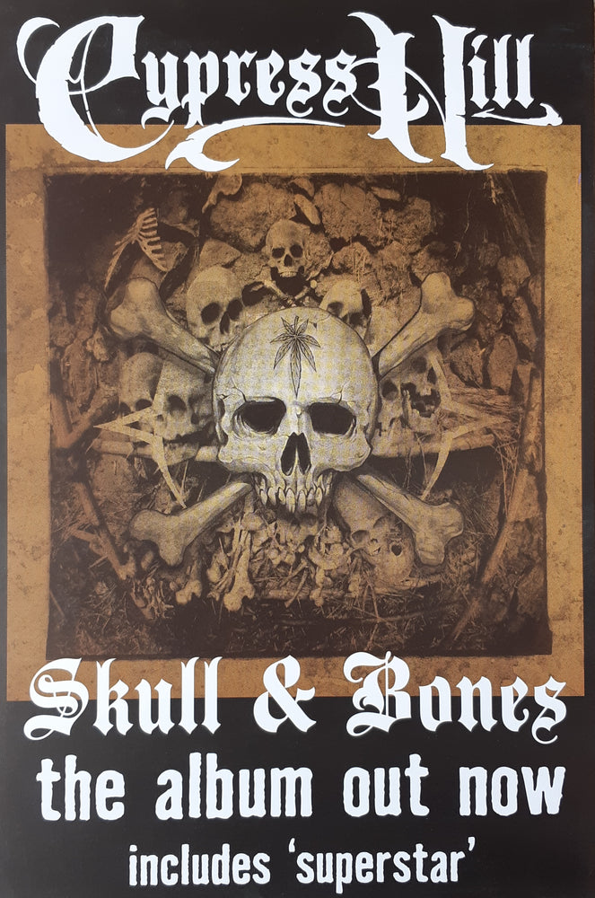 Cypress Hill Skull & Bones Album UK Promo Poster Blockmount