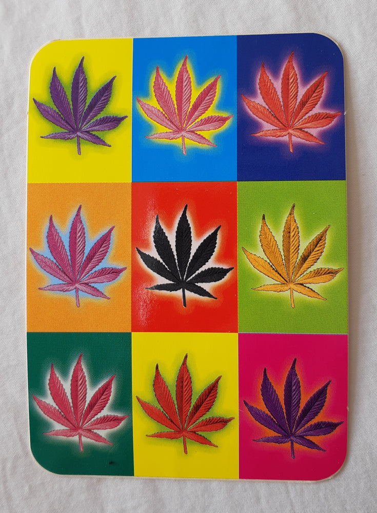 Cannabis Leaf Pop Art Vinyl Sticker