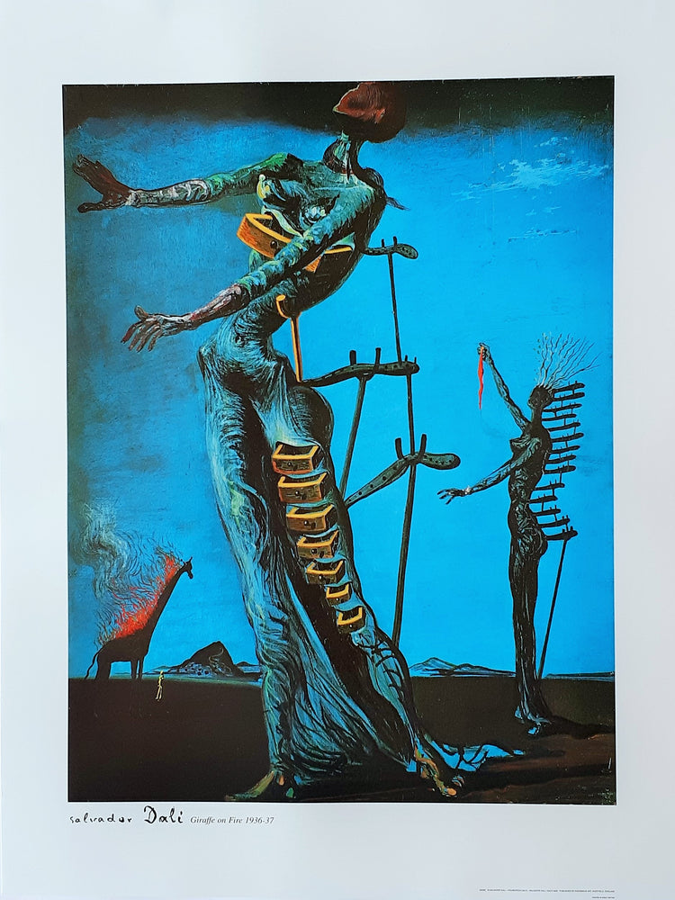 Salvador Dali The Burning Giraffe 1937 60x80cm Art Print
