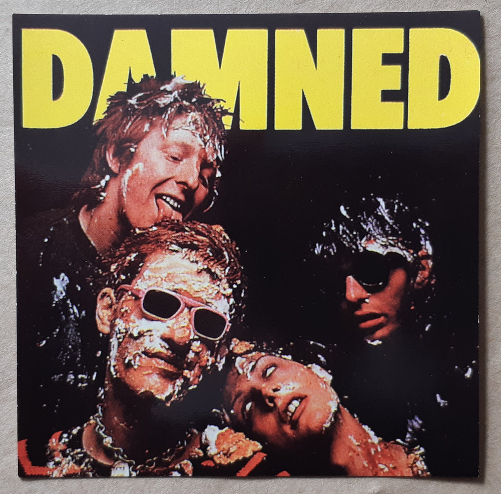 The Damned Debut Album 10cm Square Vinyl Sticker