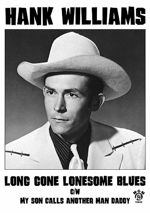 Hank Williams Long Gone Lonesome Blues Poster
