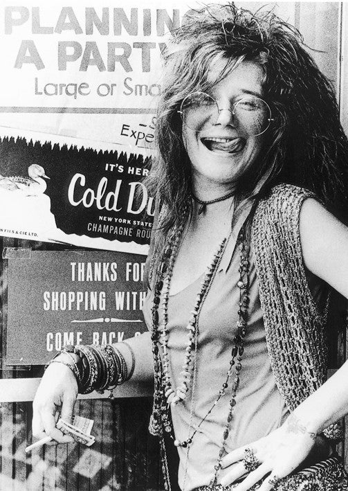Janis Joplin Planning A Party Maxi Poster